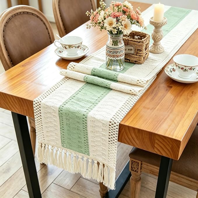 Boho Table Runner for Home Decor - Image 4