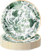 WRAPAHOLIC 25Pcs Eucalyptus Paper Plates by WRAPAHOLIC