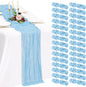 30 Pack Cheesecloth Table Runner 10FT Baby Blue Table Runner Light Blue Boho by Showgeous