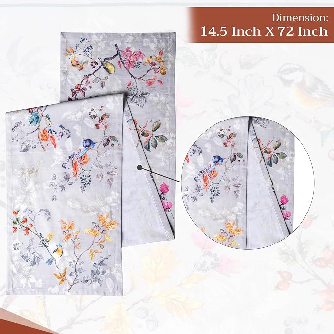 Maison d' Hermine Table Runner 100% Cotton 14.50" x 72" | Table Runners 72 - Image 4