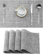 Leetaltree Linen Grey Placemats Set of 4 by Leetaltree-ArtatEveryTable