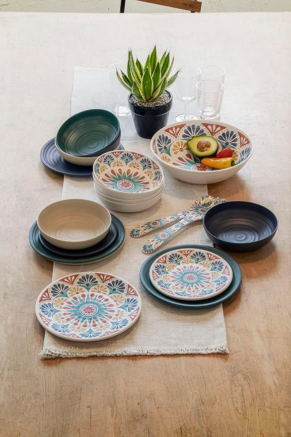 Matte Artisan 10.5'' Durable Planta Dinner Plates, Shatter-Resistant and - Image 7