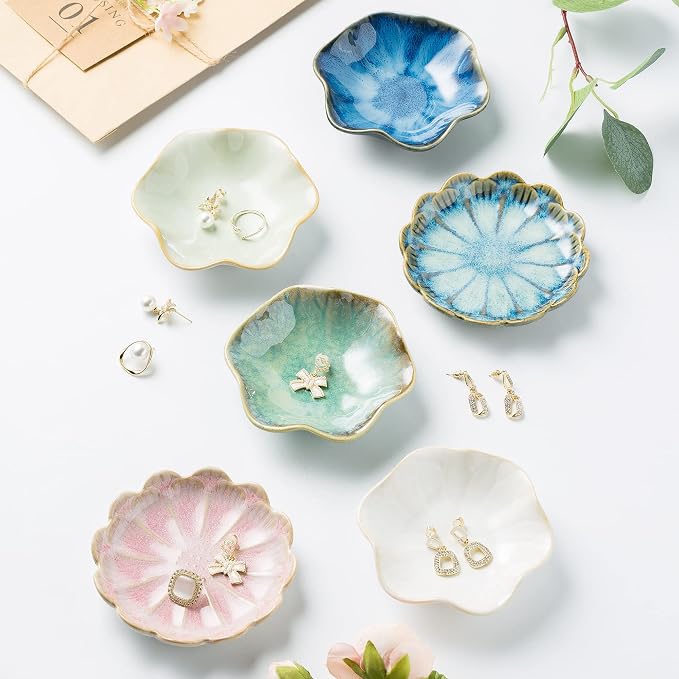 BEUNAIZER Jewelry Dish Tray, Ring Dish, Ceramic Trinket Tray, Key Bowl | - Image 2