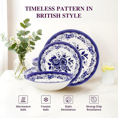 12-Piece Porcelain Dinnerware Set - Image 6