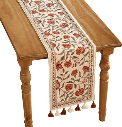 Designer French Linen Table Runner, Kitchen Decor, Dining Table, Thanksgiving by Isaennehomedecoration