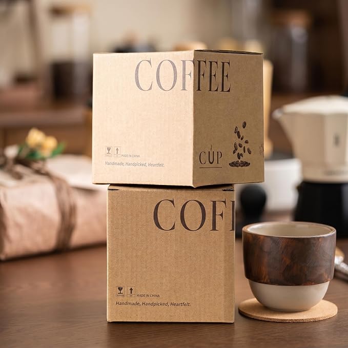 7oz Ceramic Espresso Cup, Modern Handleless Pottery Coffee Mug - Image 9