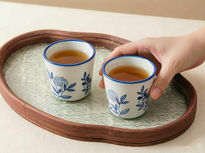 6 oz Chinese tea cups, Ceramic Coffee Cup, No Handle Teacup Matcha Mug - Image 6