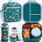 Fimibuke Kids Bento Lunch Box w/Insulated Water Bottle, Lunch Bag & Thermo | by Fimibuke