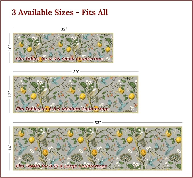 Heat Resistant Table Runner, 39 x 12 Inch - Image 4