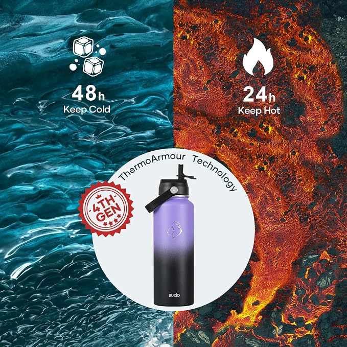 BUZIO Triple Wall Vacuum Water Bottle - Image 2