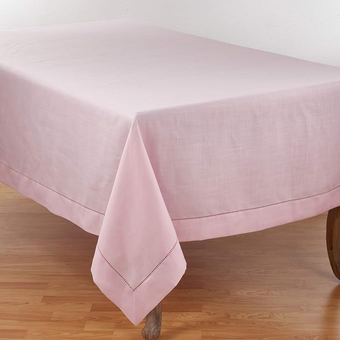 SARO LIFESTYLE Hemstitched Border Tablecloth by SaroLifestyle