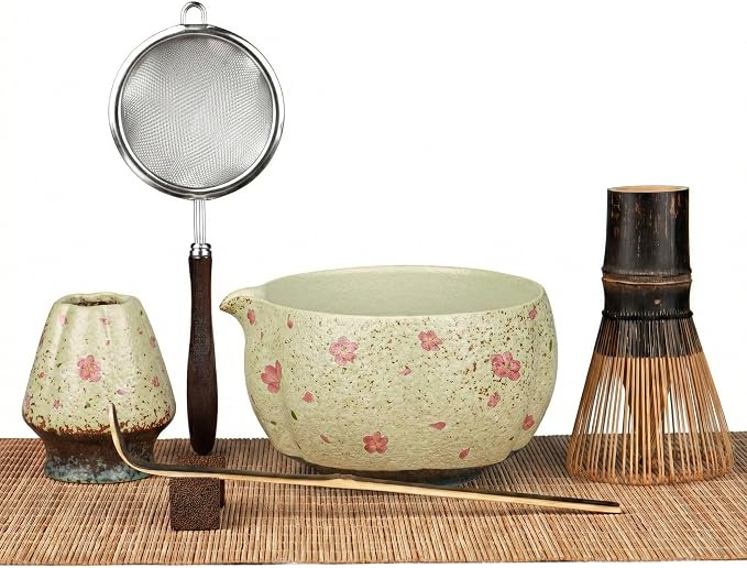 Matcha Set, 7-Piece Matcha Whisk Set by GleeNflux