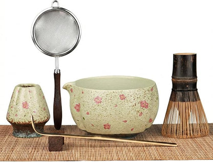 Matcha Set, 7-Piece Matcha Whisk Set by GleeNflux