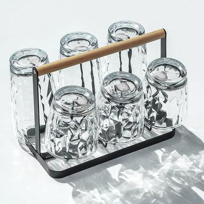 Top-spring 10 Oz Reusable Plastic Water Tumbler 4pcs Clear BPA Free | Thickened - Image 7