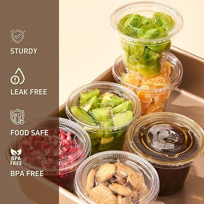 YEEHAW 9 oz 50 Pack Clear Plastic Cups - Image 3