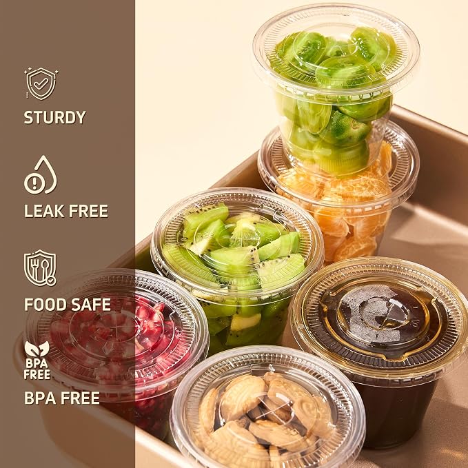 YEEHAW 9 oz 100 Pack Clear Plastic Cups - Image 3