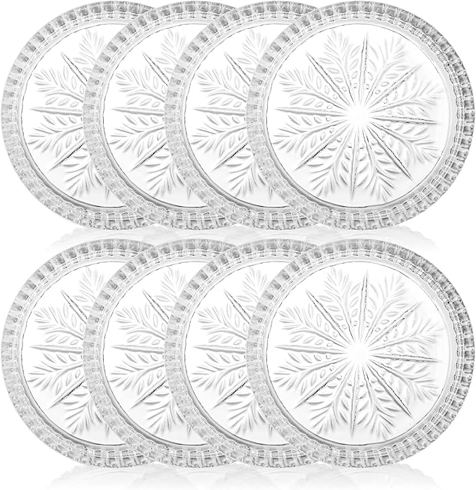 Yesland 8 Pack Crystal Coasters Tea Bag Coaster - Image 4