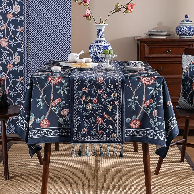 Patdrea Designer Vintage French Velvet Table Runner, Thanksgiving Dining Table - Image 7
