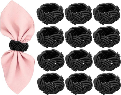 Handmade Woven Napkin Rings Set of 12 by ALPHALivingHOME