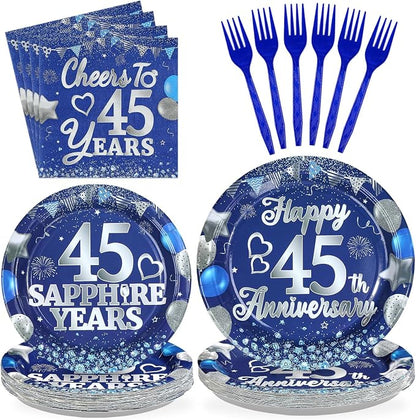 96Pcs 45th Anniversary Decorations by Greencian