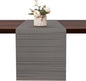 Table Runner 55 Inches Long, Vinyl Woven Heatproof Table Runners | Washable by Banchif