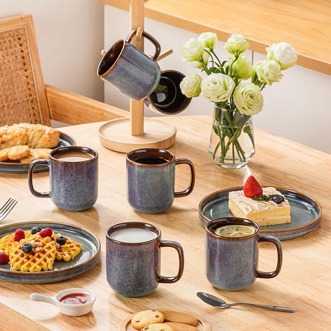 vancasso Coffee Mugs Set of 6, 12 Oz Ceramic Coffee Cups - Image 5