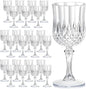 7OZ Plastic Wine Glasses, Reusable Vintage Goblets Unbreakable Drinking Glasses by Unknown