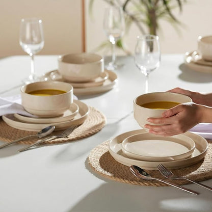 Ceramic Dinnerware Set, 12-Piece Service - Image 3