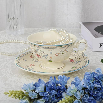 fanquare Vines Floral Tea Cup and Saucer - Image 4