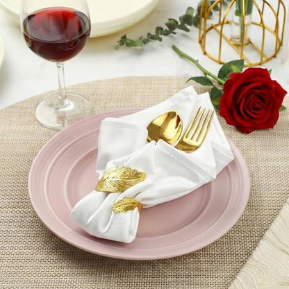 Gold Napkin Rings Set of 10 - Image 8