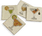 Folkulture Coasters Set of 4 for Drink, Coffee Bar Accessories, Table Décor | by FOLKULTURE
