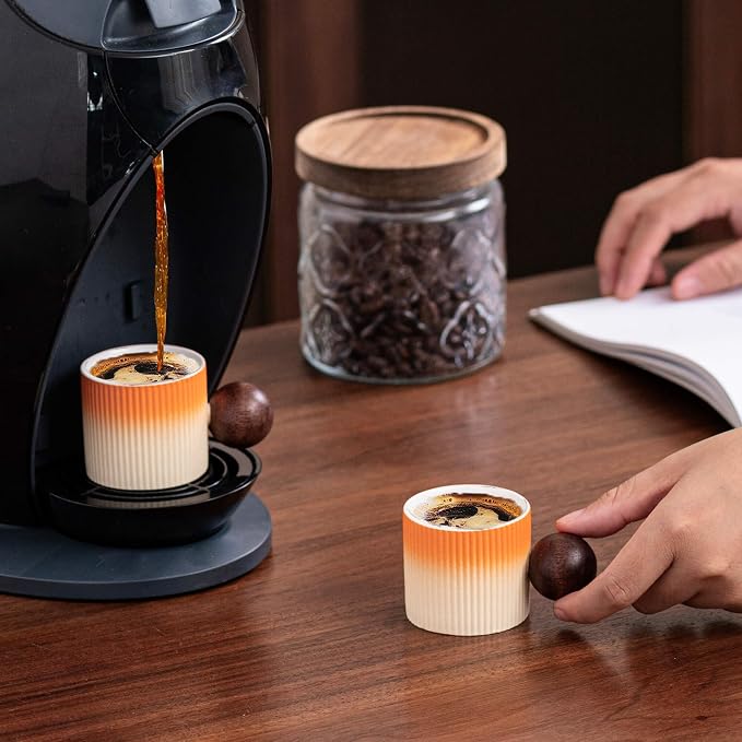 Ceramic Mini Espresso Cups Demitasse Cups - Image 3