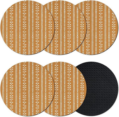Bohemia Coasters Set of 6, Absorbent Coasters by Unknown