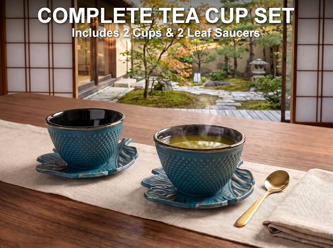 Cast Iron Tea Cup Set of 2 - Image 2
