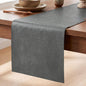 Artoid Mode Grey Double Sided Vinyl Faux Leather Table Runner, Seasonal by ArtoidMode