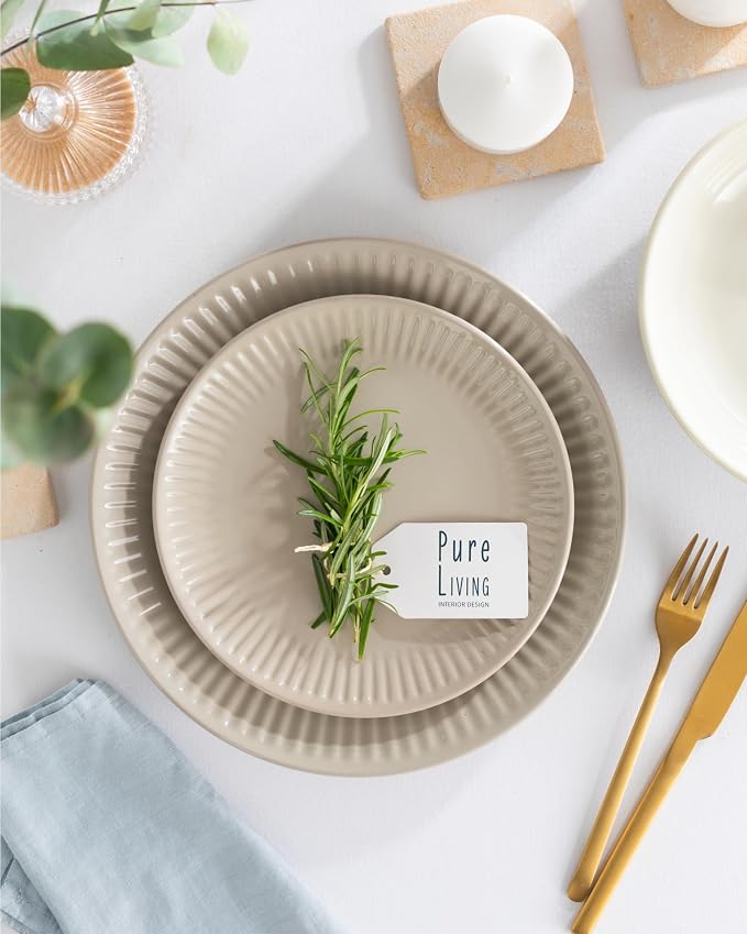 24 Piece Stoneware Dinnerware Set - Image 2