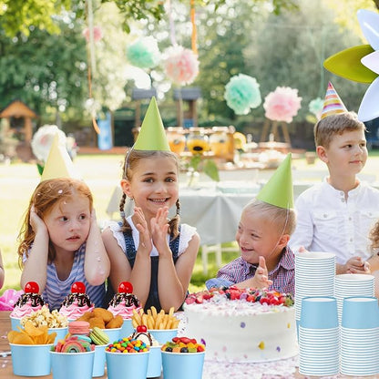 Jingmore Paper Ice Cream Cups 9oz Colored Disposable Dessert Bowls - Image 6