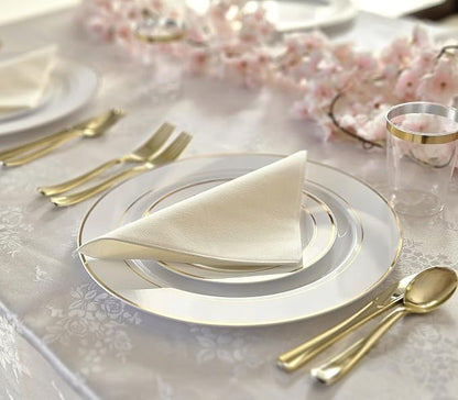 " OCCASIONS " 40 Plates Pack, Heavyweight Disposable Wedding Party Plastic - Image 5