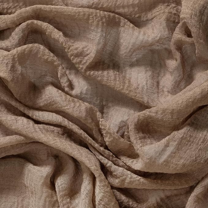 Cheesecloth Table Runner Summer Boho Wedding Shower Party Home Decor | Nude - Image 5