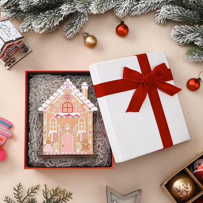 Christmas Napkin Holder for Tables Gingerbread House Napkin Holder Wooden Xmas - Image 3