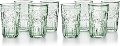 Bormioli Rocco Romantic Set Of 4 Cooler Glasses, 16 Oz. Colored Crystal Glass by Bormioli+Rocco