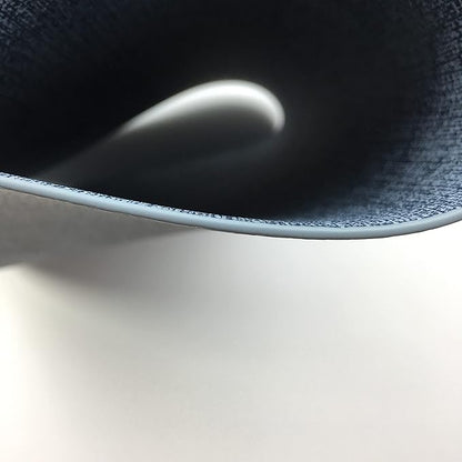 WAZAIGUR Waterproof Easy to Clean Non-Slip Heat Resistant Thick Faux Leather Placemats for Dining Table Set of 8,Navy Blue