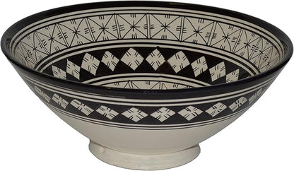 Ceramic Bowls Moroccan Handmade Serving Bowl (Medium 10 inches)