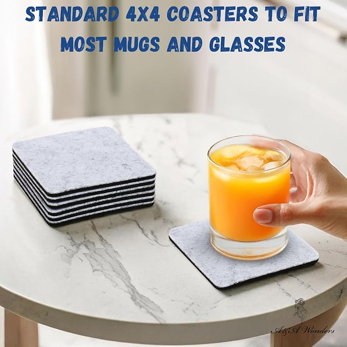 A&A Wonders Premium Felt Coasters - Image 3