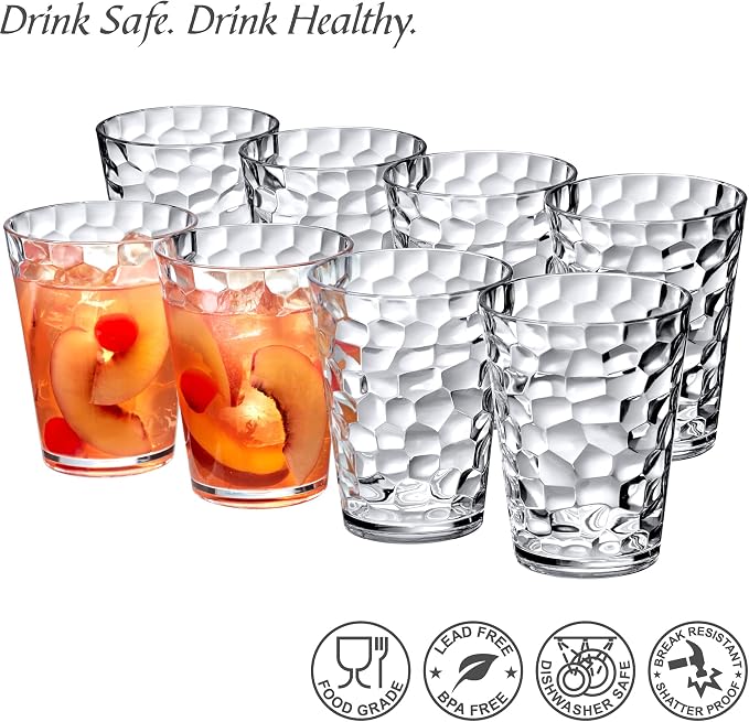 Amazing Abby - Iceberg - 16-Ounce Plastic Tumblers, All-Clear Reusable Plastic - Image 3