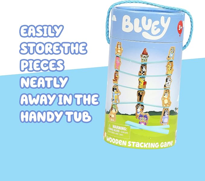 Bluey Stacking Game, Spin & Balance 15 Character Pieces - Image 5