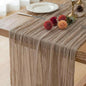 Nude Brown Cheesecloth Table Runner Wedding Decorations Boho Decor | 35x120 by FEXIA
