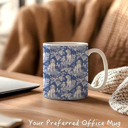 Blue Chinoiserie Deagle Mug, Beagle Gifts - Image 4