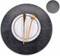 Set of 8 Round PU Leather Placemats, Waterproof Coffee Coasters, Kitchen Table by JOVONO