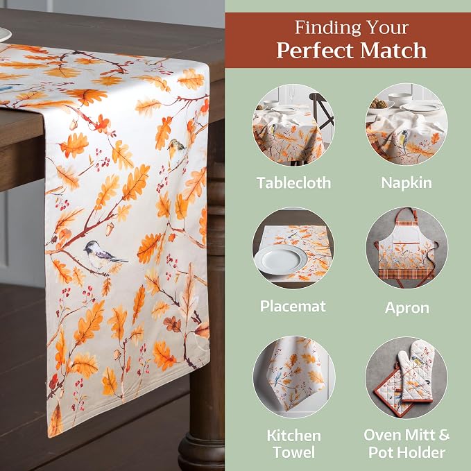 Maison d' Hermine Table Runner 100% Cotton 14.50" x 108" | Table Runners 108 - Image 5